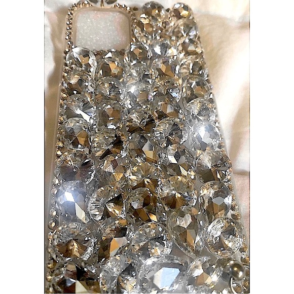 bedazzled iPhone 13 mini phone case | jeweled iPhone case | diamonds - Picture 3 of 4